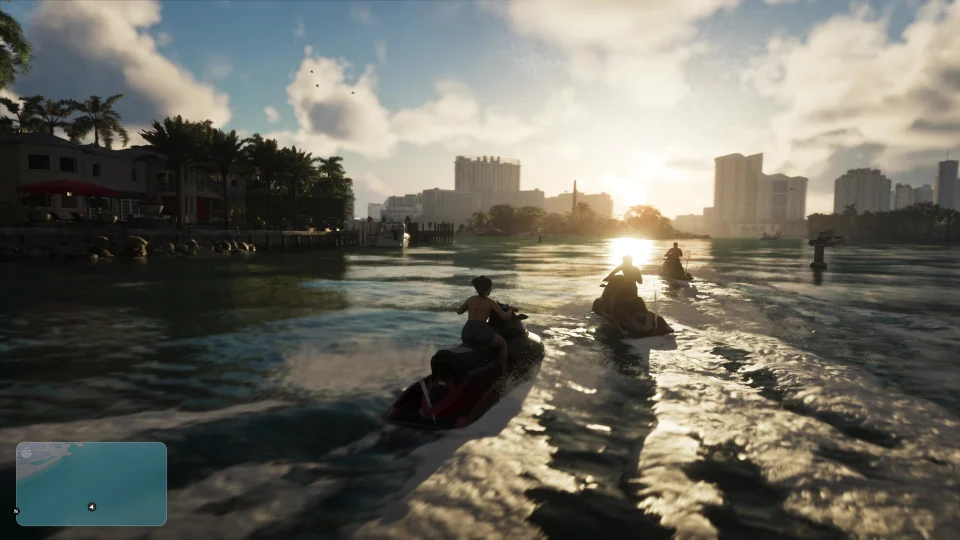 Jet skis, ripples and sunlight reflections in the 2026 Extended Look
