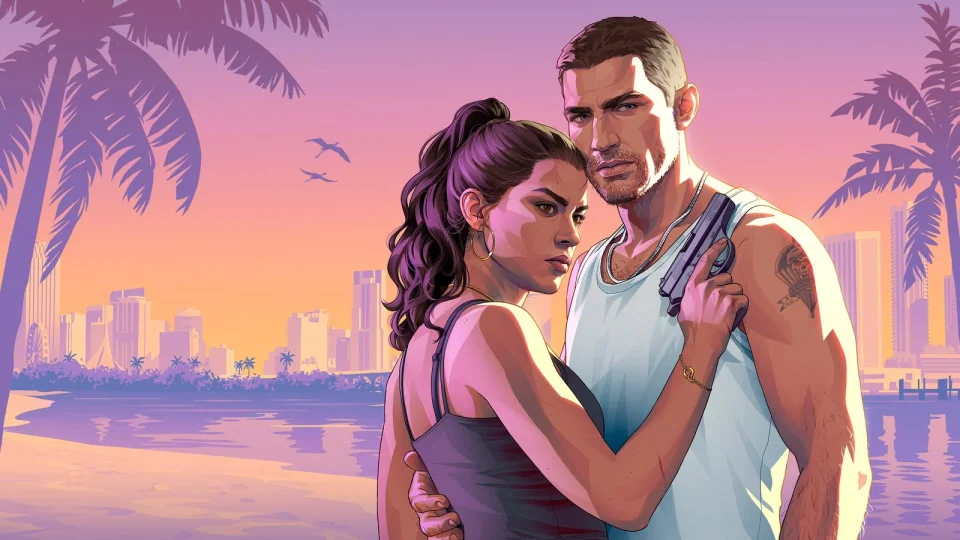 Jason und Lucia vor einer nächtlichen Stadt, Illustration zum Artikel