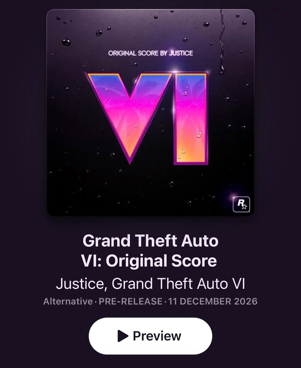 Justice's GTA VI original score is set to feature 50 tracks and arrive December 11