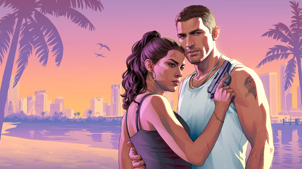 Lucia und Jason zusammen auf offiziellem Rockstar-Artwork