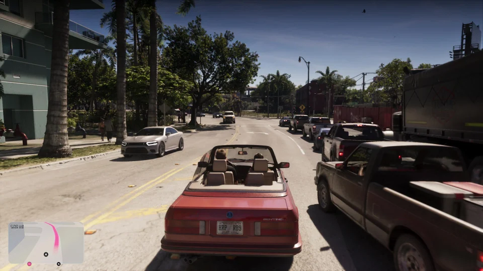 Daytime street in the August GTA 6 showcase